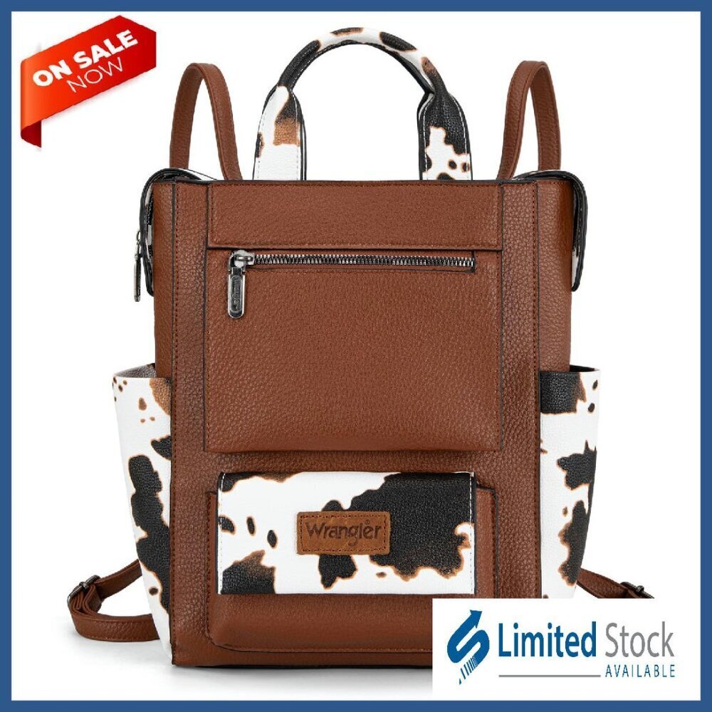 Vegan Leather Convertible Anti-Theft Backpack Purse Adjustable Strap